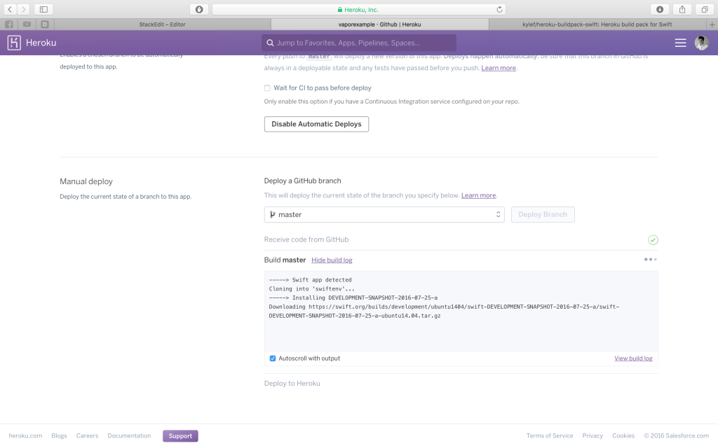 Heroku Console