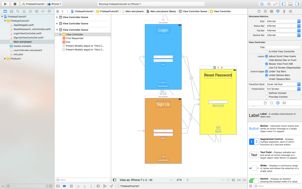 storyboard firebase