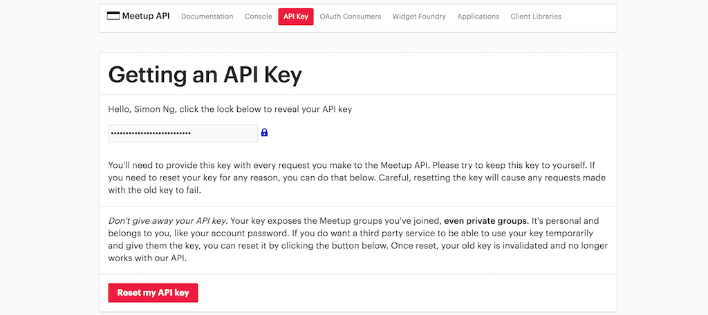 meetup-api-key