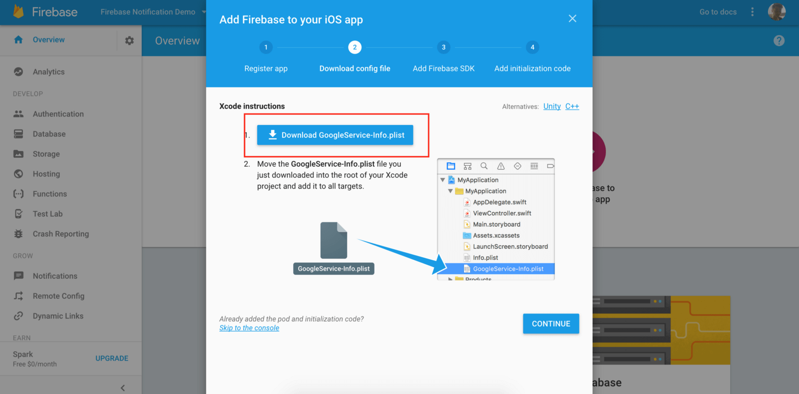 firebase-download-plist