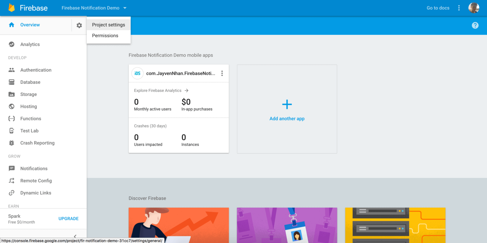 firebase-project-settings