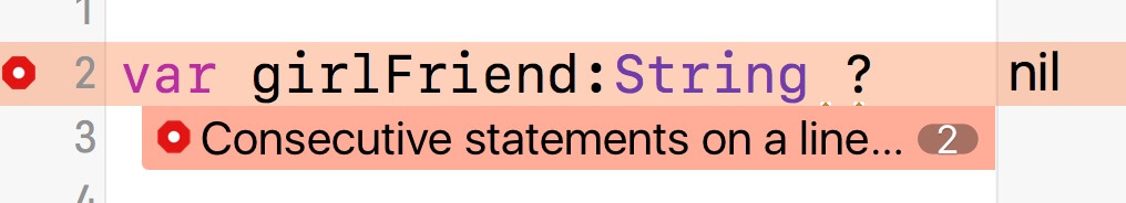 Swift optional declaration