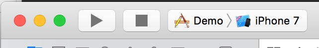 Xcode 9 Run Button
