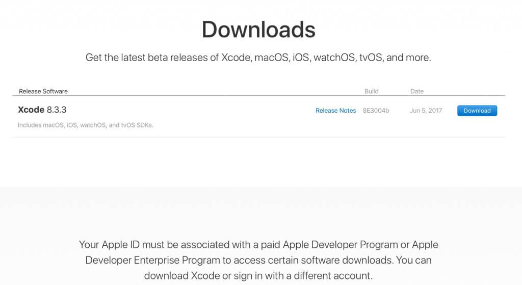 Xcode 9 Download