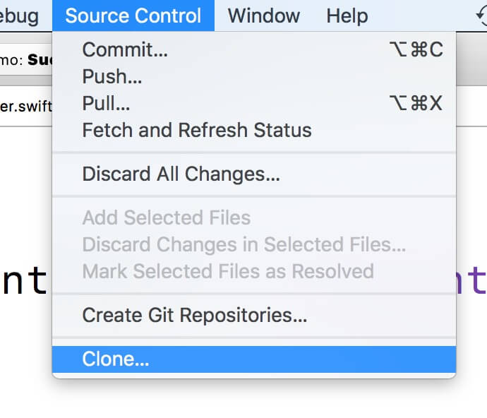 Xcode GitHub