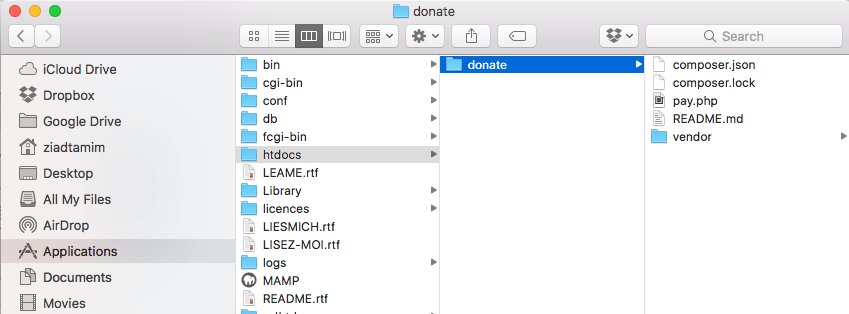 Donate folder