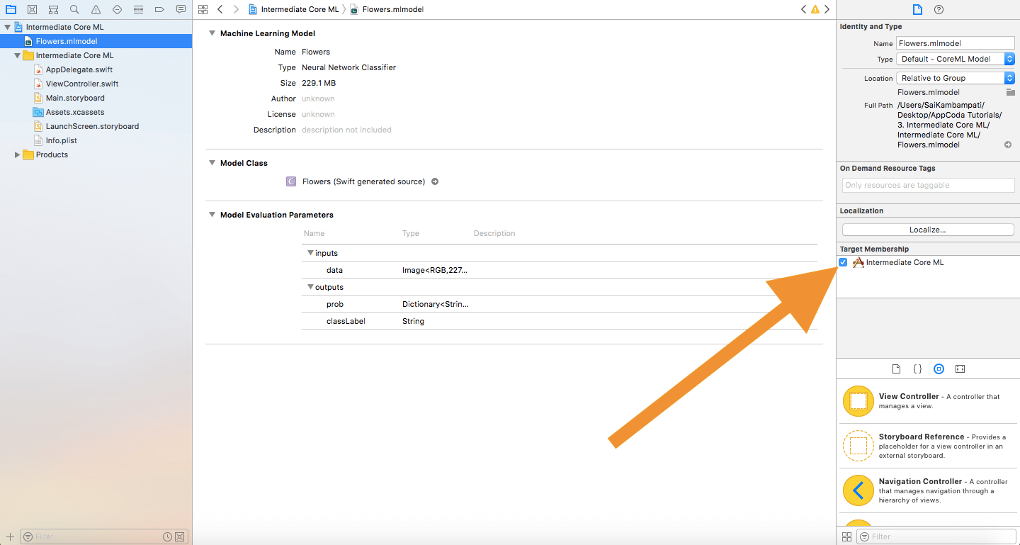 xcode-target-coreml-model