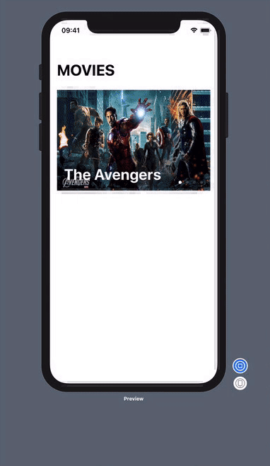 FeaturedMovies List With Page Control