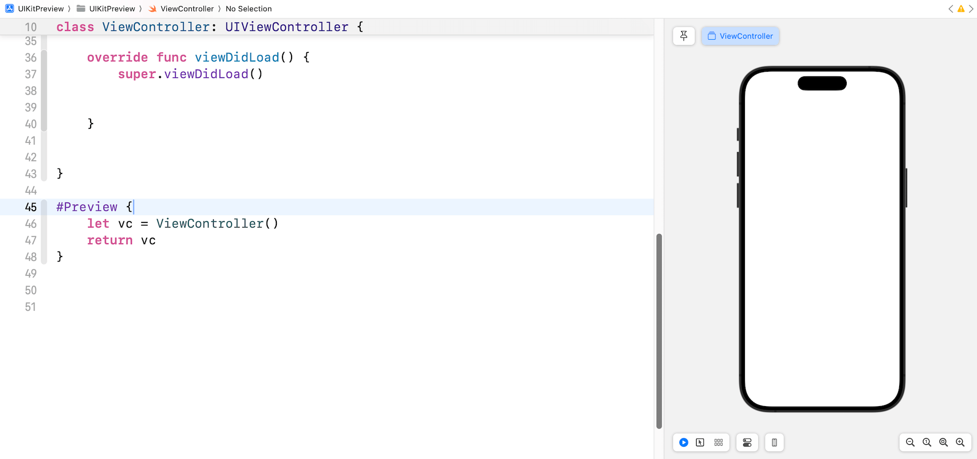 uikit-xcode-preview