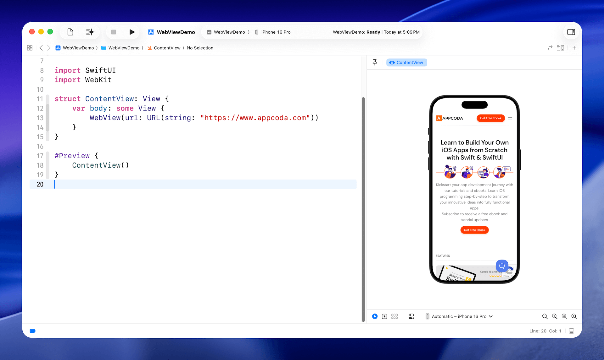 Using WebView in iOS 26