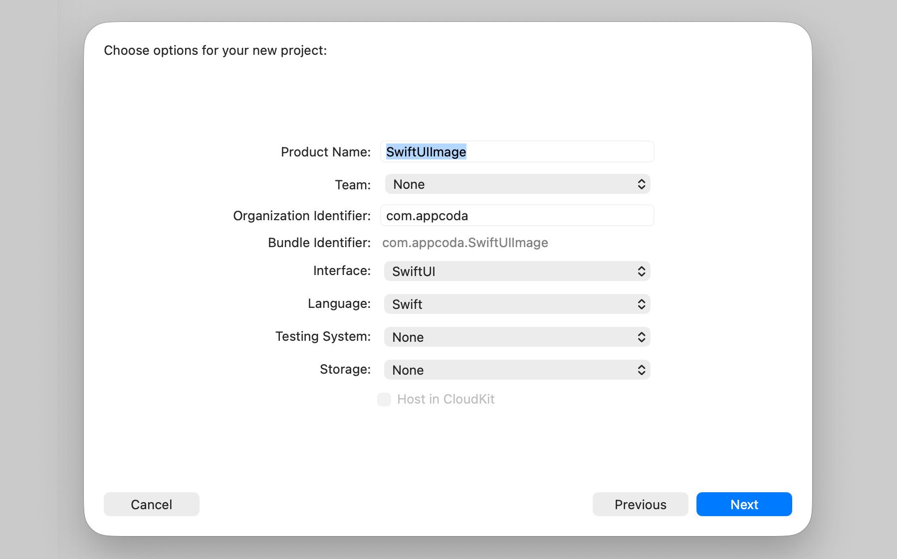 圖 3.1. 建立一個新專案