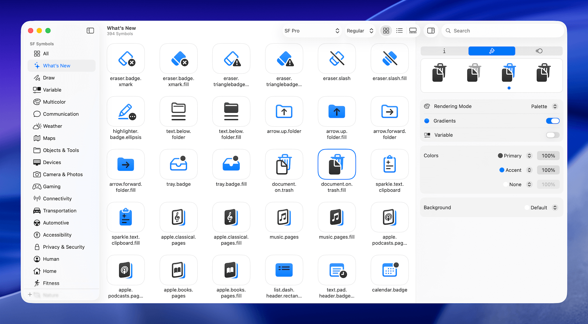 圖 3.3　SF Symbols App