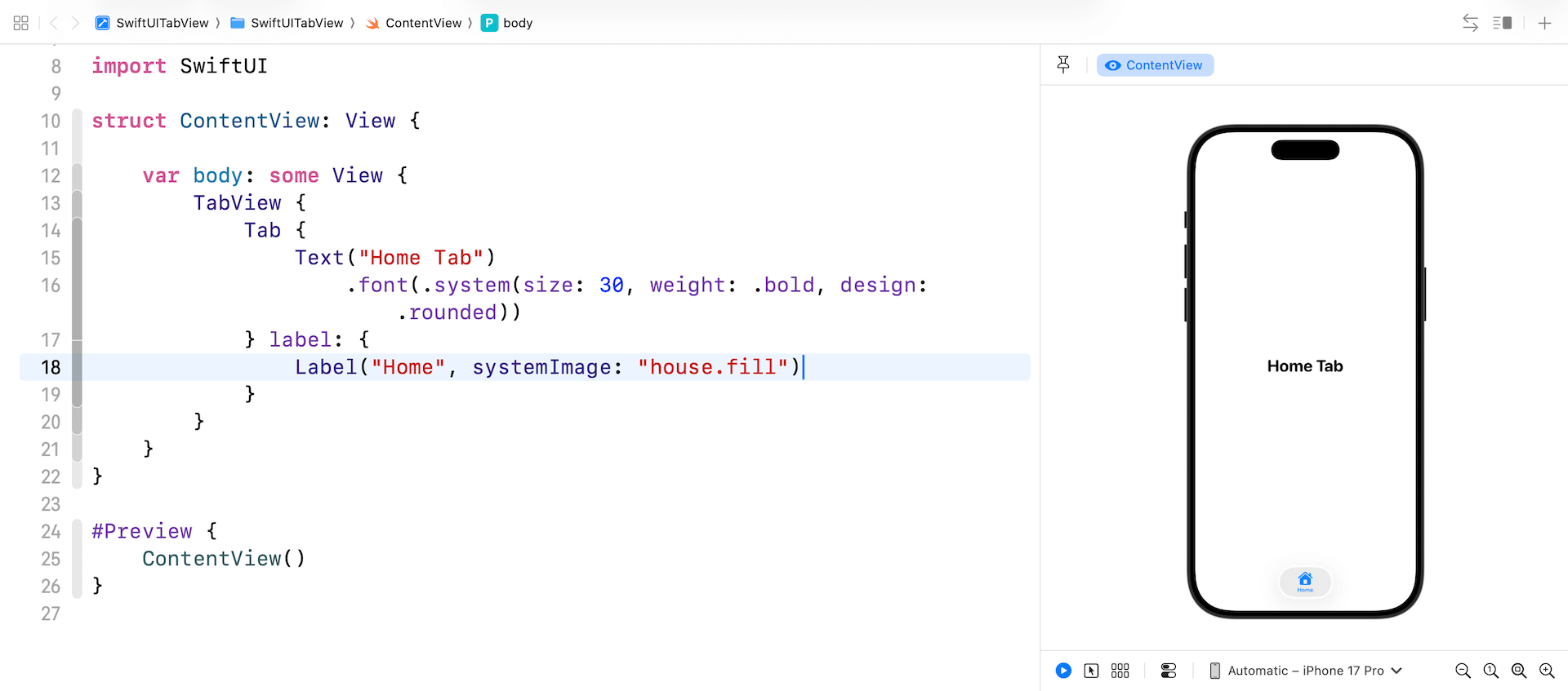 圖 35.1. 範例標籤列